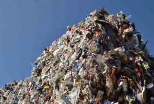 Mountains of plastic waste