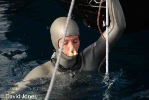 Tanya Streeter packing air