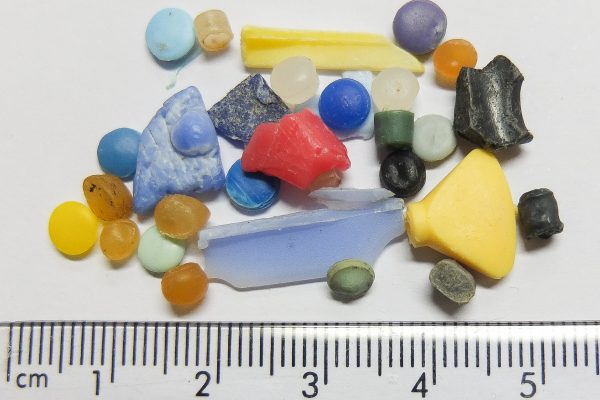 microplastic pieces